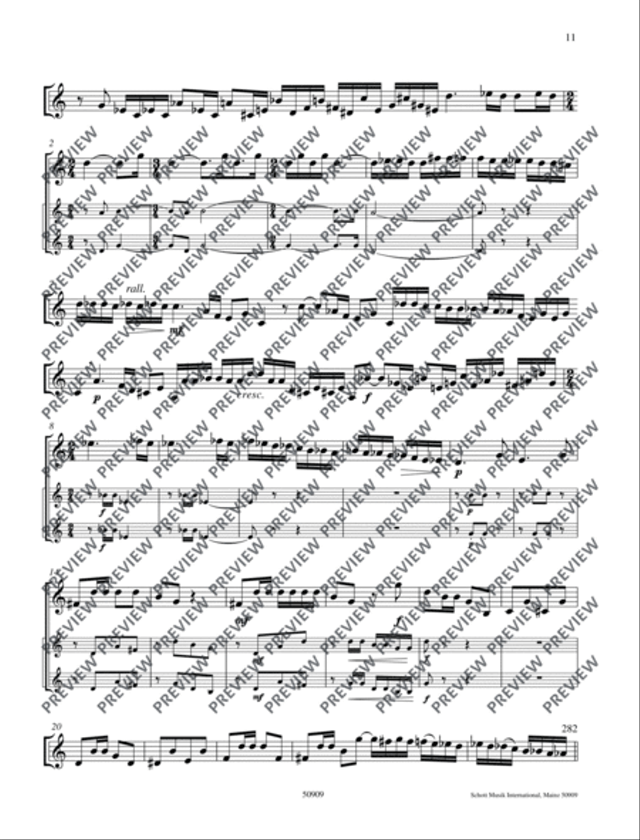Cadenzas Solo Part scores gallery preview page 12
