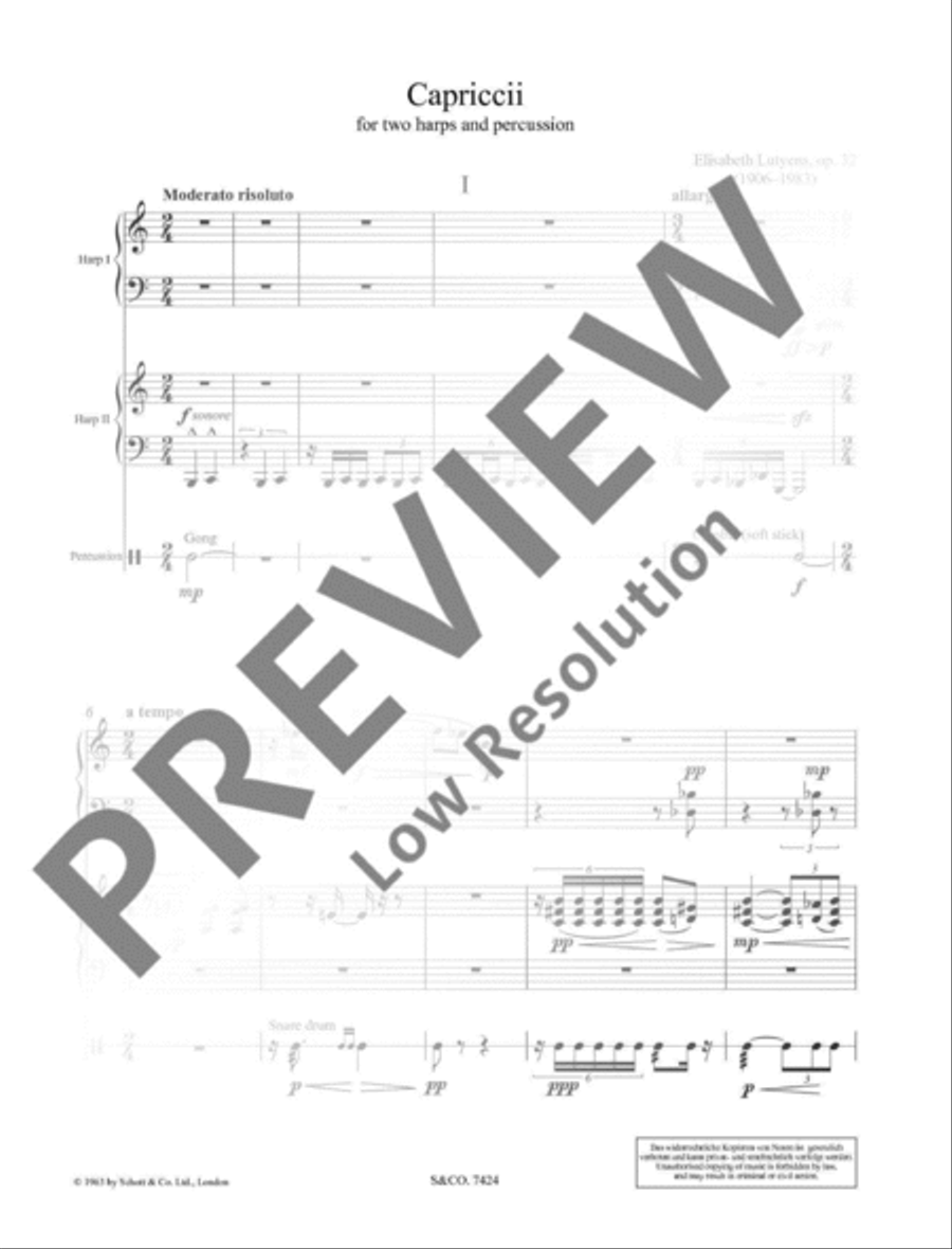 Capriccii Harp scores gallery preview page 6