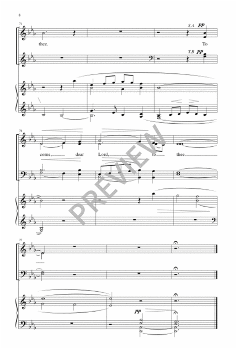 Come unto Me, Ye Weary Come unto Me, Ye Weary 4-Part scores gallery preview page 9