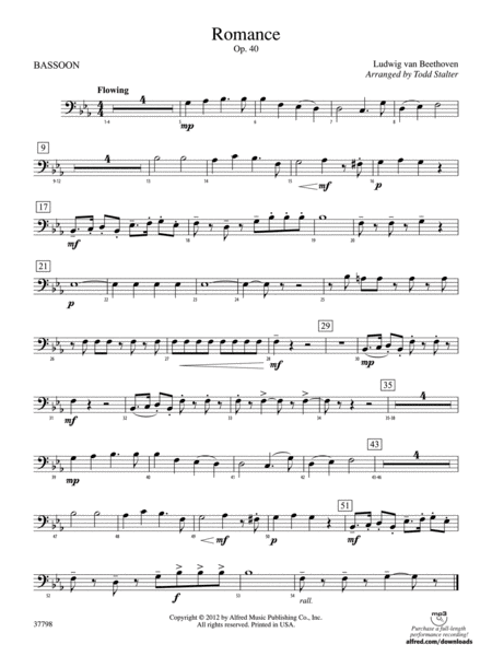Romance, Op. 40: Bassoon