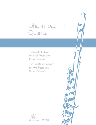 Book cover for Trio Sonata for two Flutes and Basso continuo in G major
