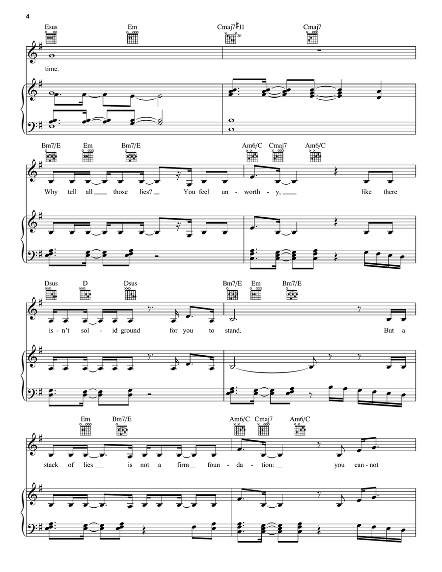 My Once Upon A Time (from Disney's Descendants 3) Piano, Vocal, Guitar scores gallery preview page 4