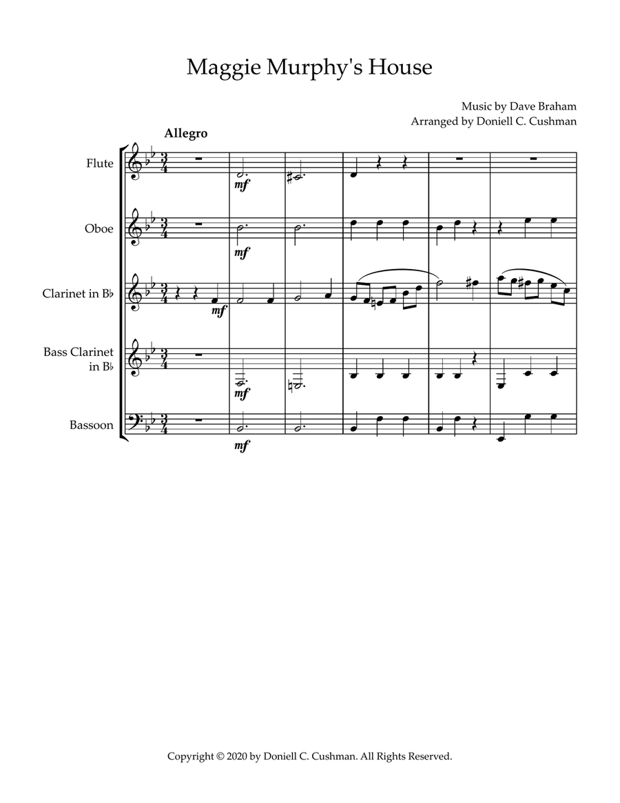 Maggie Murphy's Home Woodwind Quintet scores gallery preview page 3