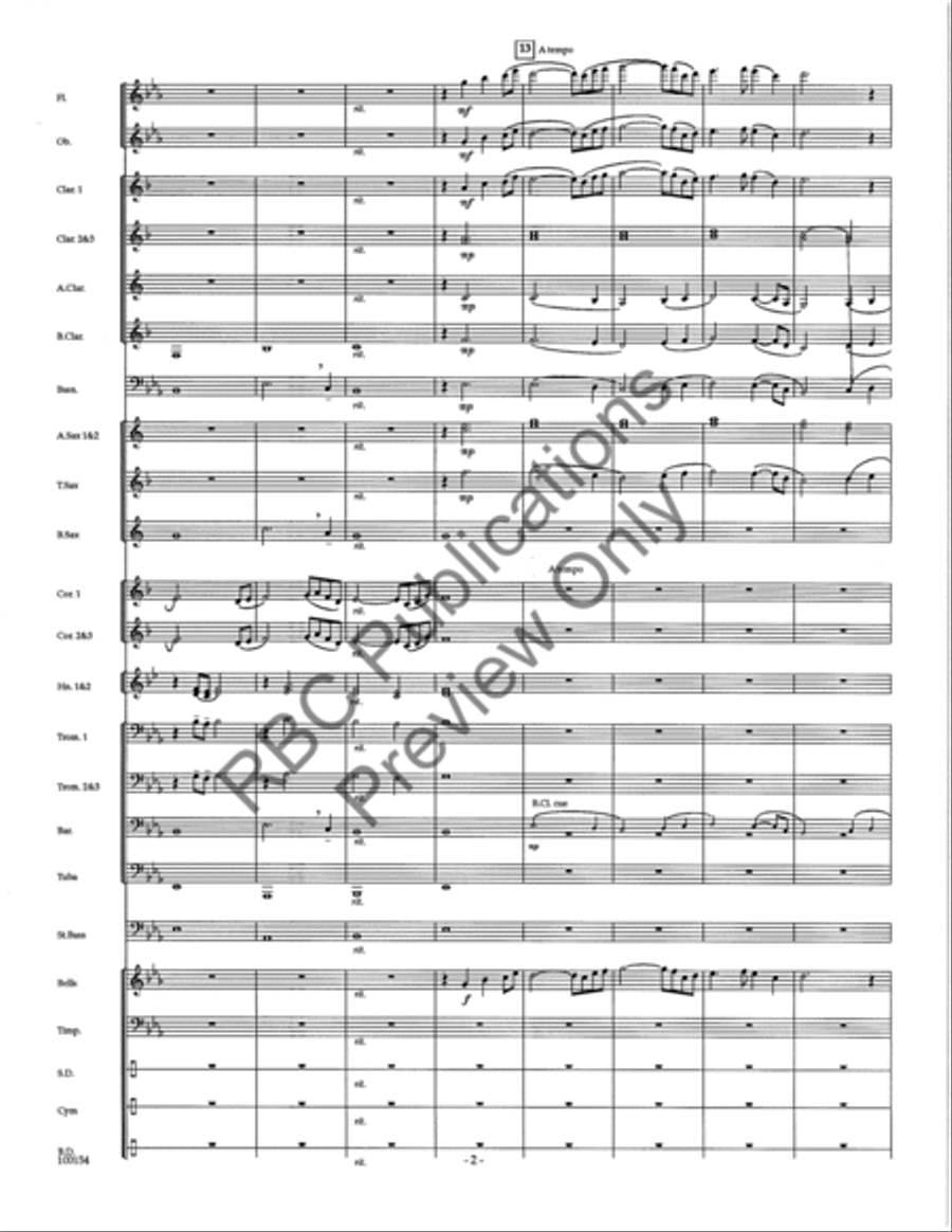 Adagio For Winds Adagio For Winds Concert Band scores gallery preview page 5