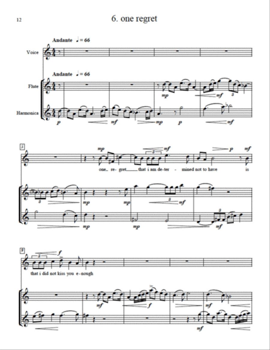 Thoughts from a Cat Flute scores gallery preview page 7