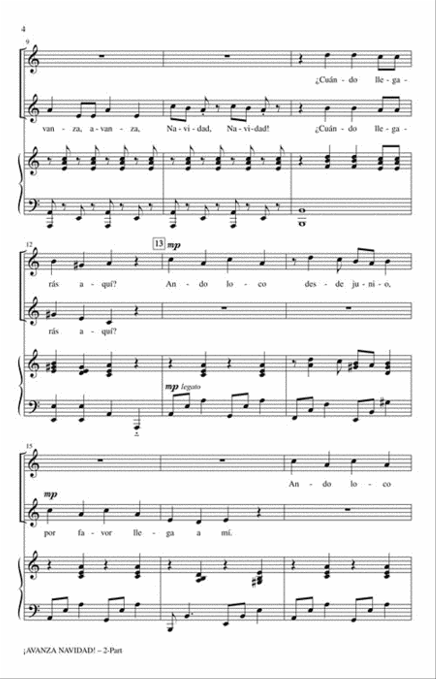 ¡Avanza Navidad! ¡Avanza Navidad! 2-Part scores gallery preview page 3
