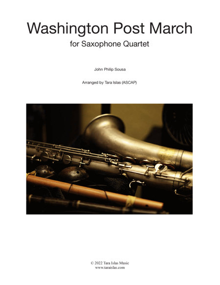 Washington Post March for Saxophone Quartet image number null