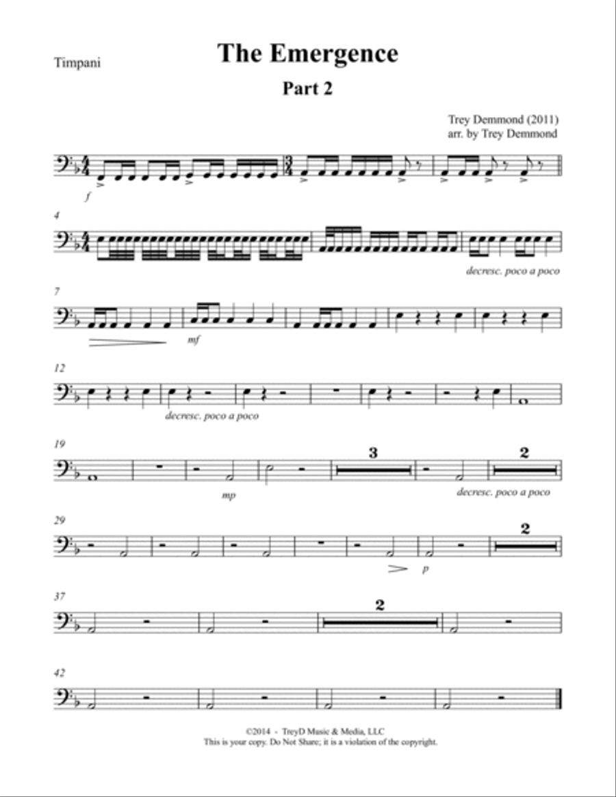 The Emergence, Part 2 Chamber Orchestra scores gallery preview page 6