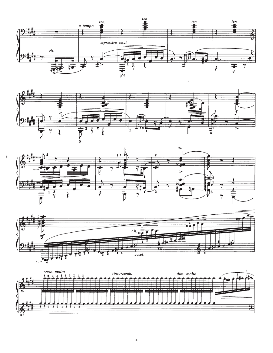 Hungarian Rhapsody (Ungarische Rhapsody) No.2 Piano Solo scores gallery preview page 4