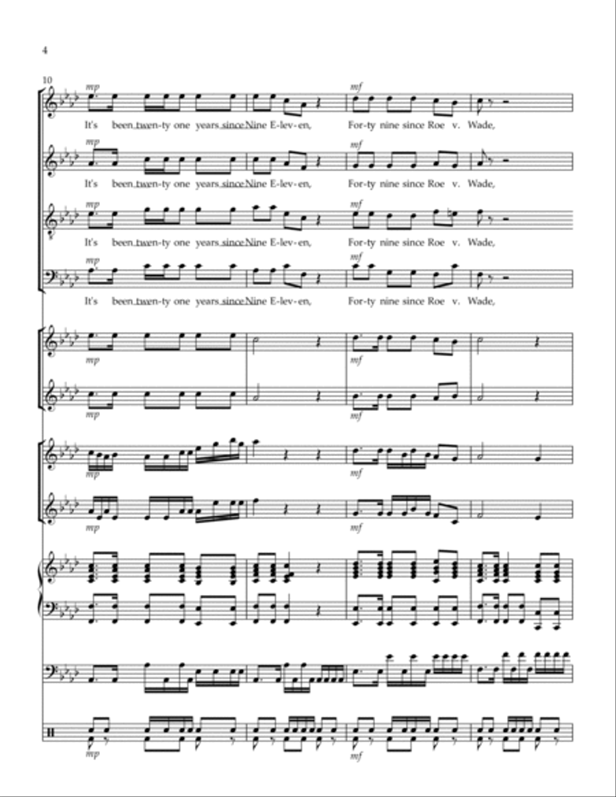 The Star-Spangled Banner (Part TWO) 4-Part scores gallery preview page 4