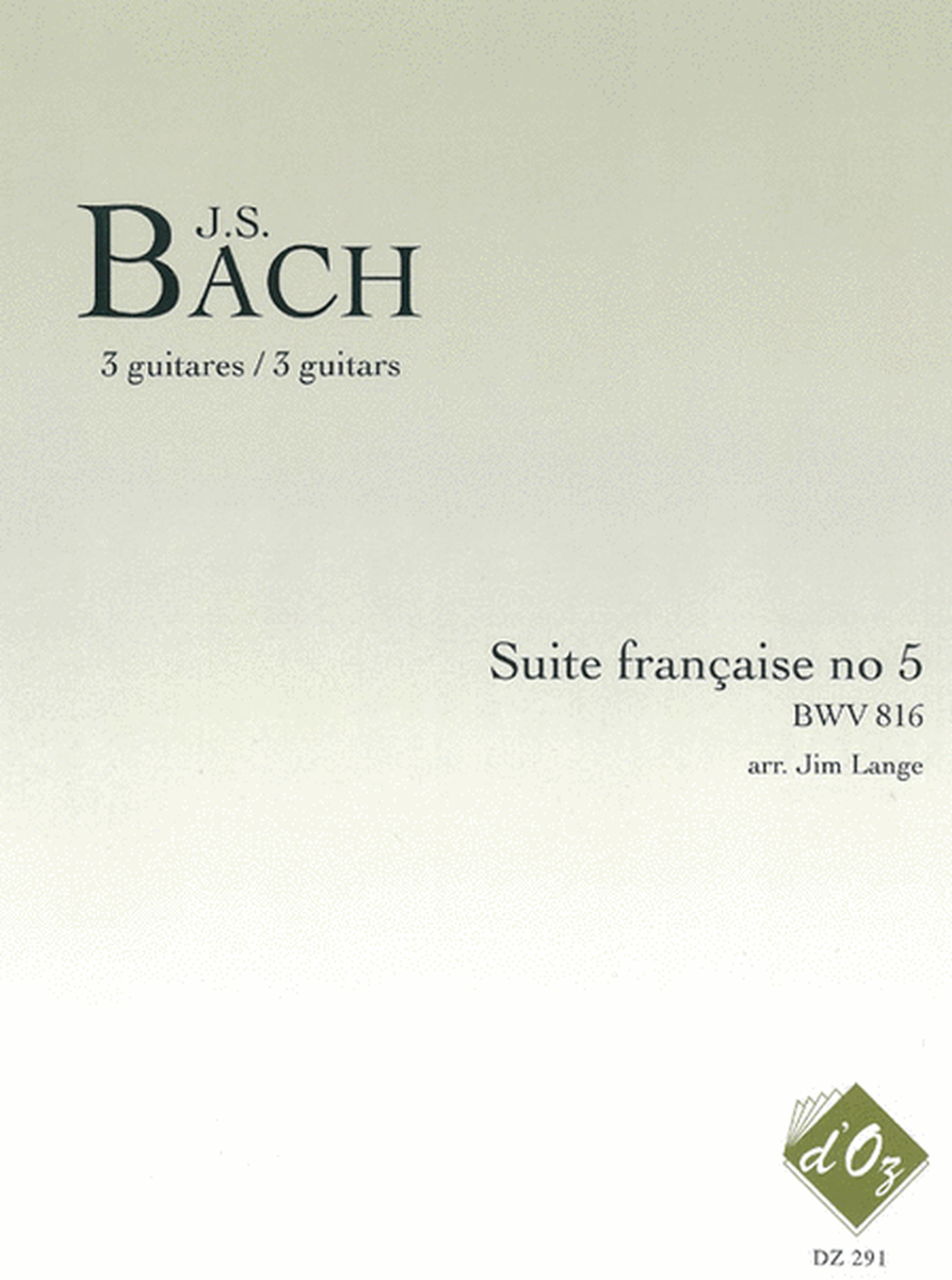 Suite française no 5, BWV 816