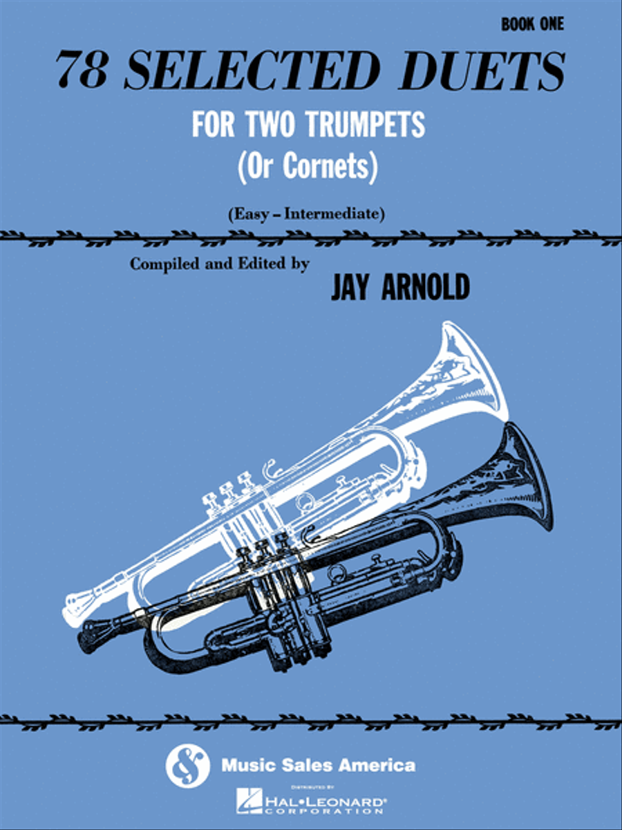 78 Selected Duets for Trumpet or Cornet – Book 1 Easy Intermediate Trumpet Duet scores gallery preview page 1