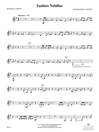 Fanfare Nobilise: B-flat Bass Clarinet