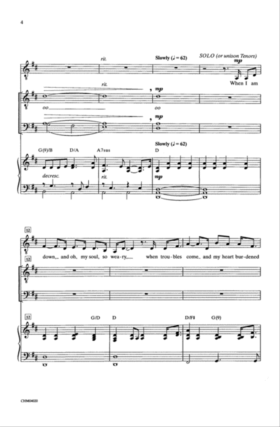 You Raise Me Up (as recorded by Josh Groban) Men's Choir scores gallery preview page 3