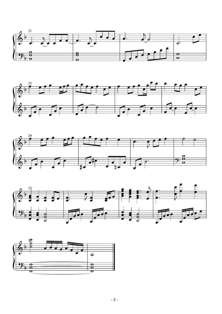Relax Piano BGM Piano Solo scores gallery preview page 3