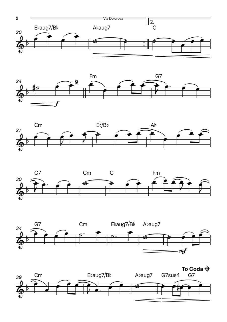 Via Dolorosa Chamber Music scores gallery preview page 2