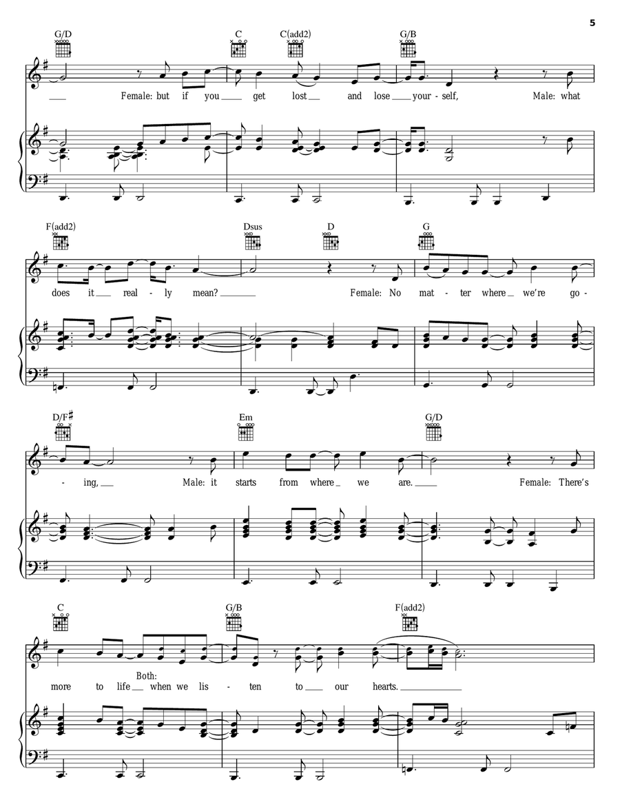 Everyday Piano, Vocal, Guitar scores gallery preview page 5