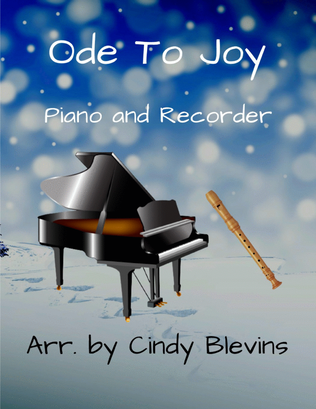 Book cover for Ode To Joy, Piano and Recorder
