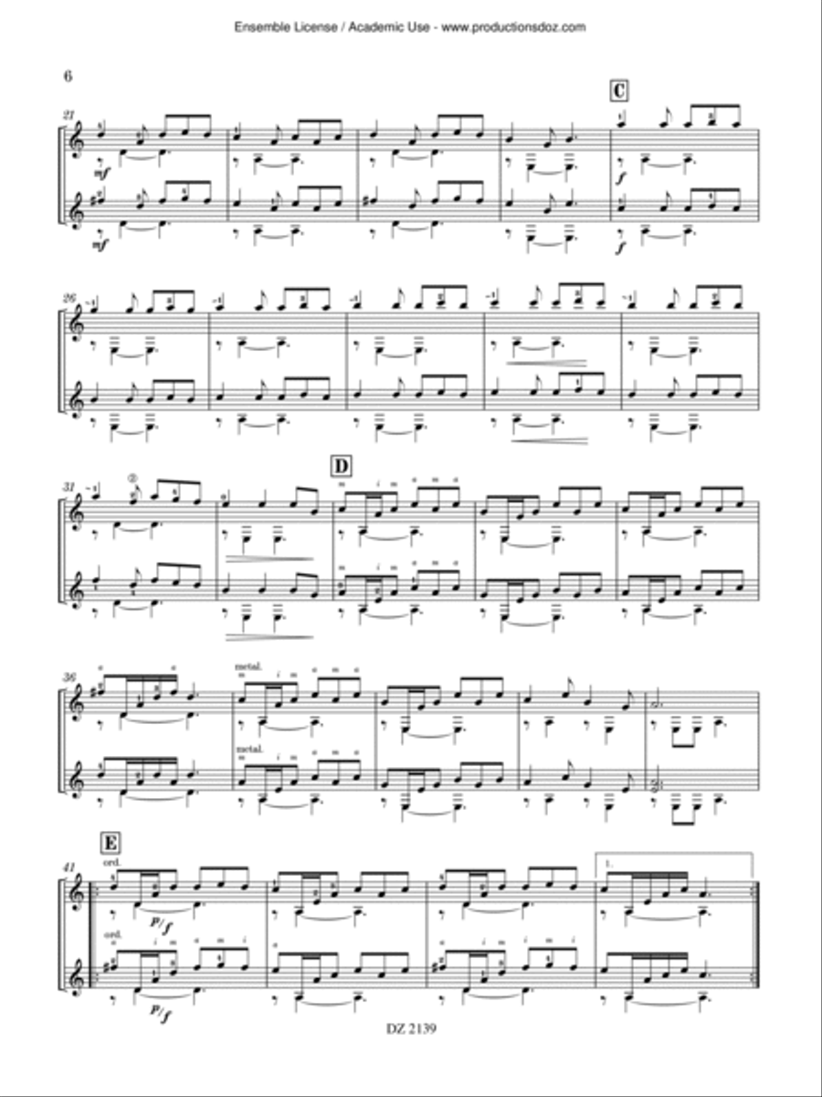 Duos, vol. 1 Classical Guitar scores gallery preview page 6