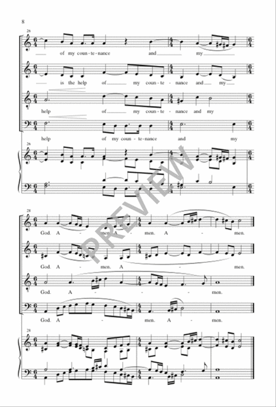 Why Art Thou So Heavy, O My Soul 4-Part scores gallery preview page 9