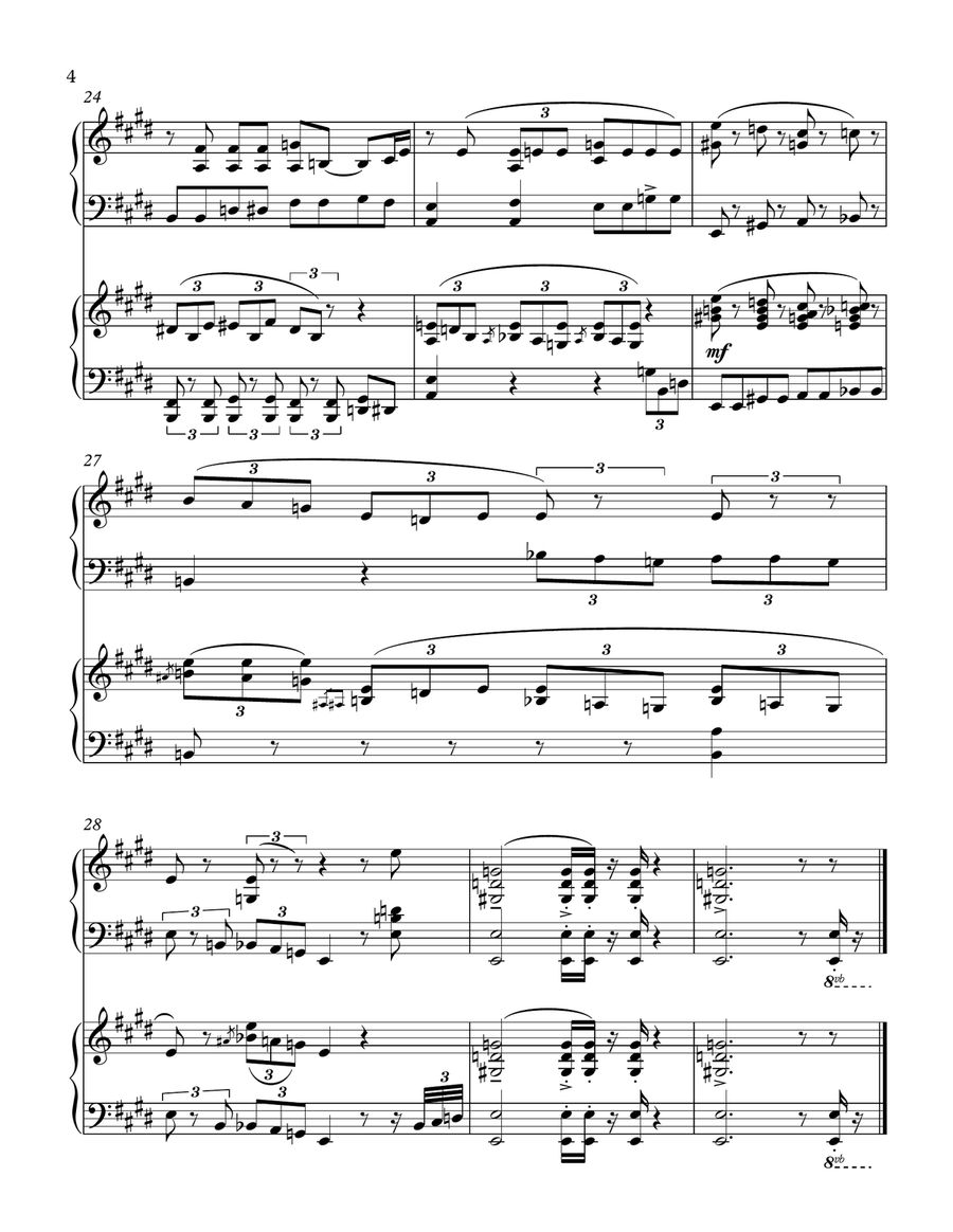 Heartbreak Hotel 2 Pianos, 4-Hands scores gallery preview page 4