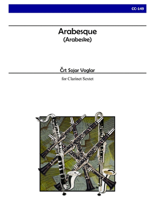 Book cover for Arabesque (Arabeske) for Clarinet Choir