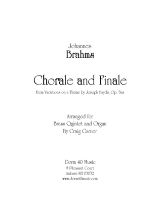 Book cover for Chorale and Finale, from "Variations on a Theme by Haydn" (for Brass Quintet and Organ)
