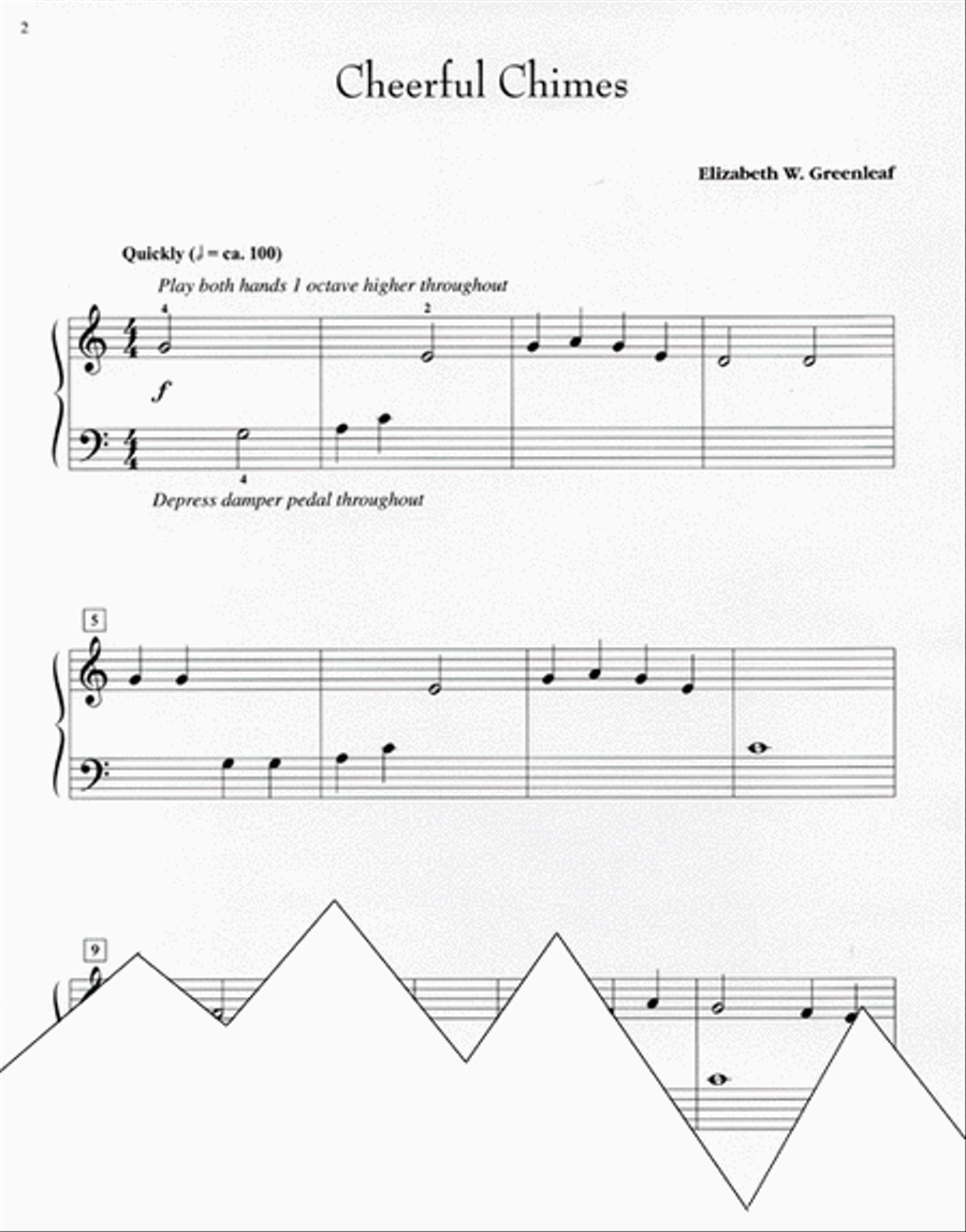Cheerful Chimes Cheerful Chimes Easy Piano scores gallery preview page 3
