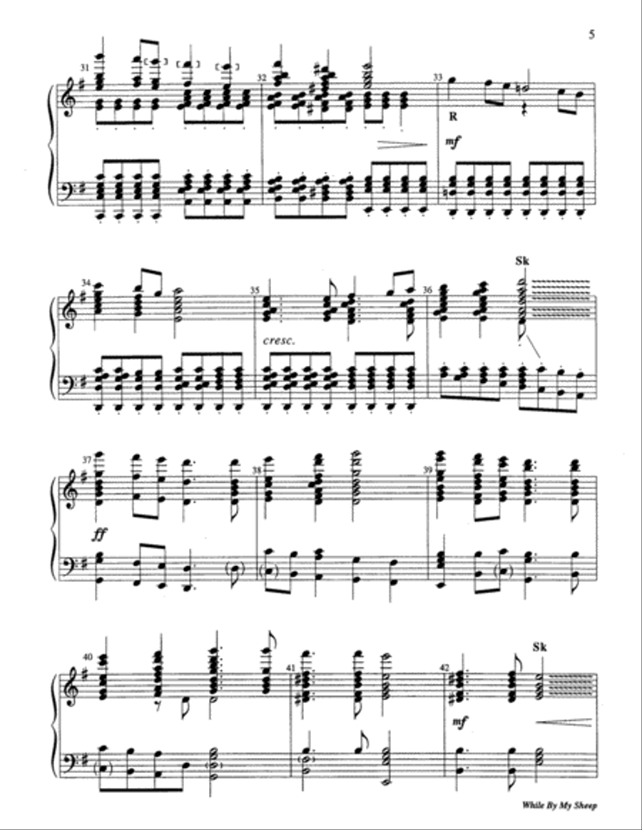 While by My Sheep 5-Octaves scores gallery preview page 10
