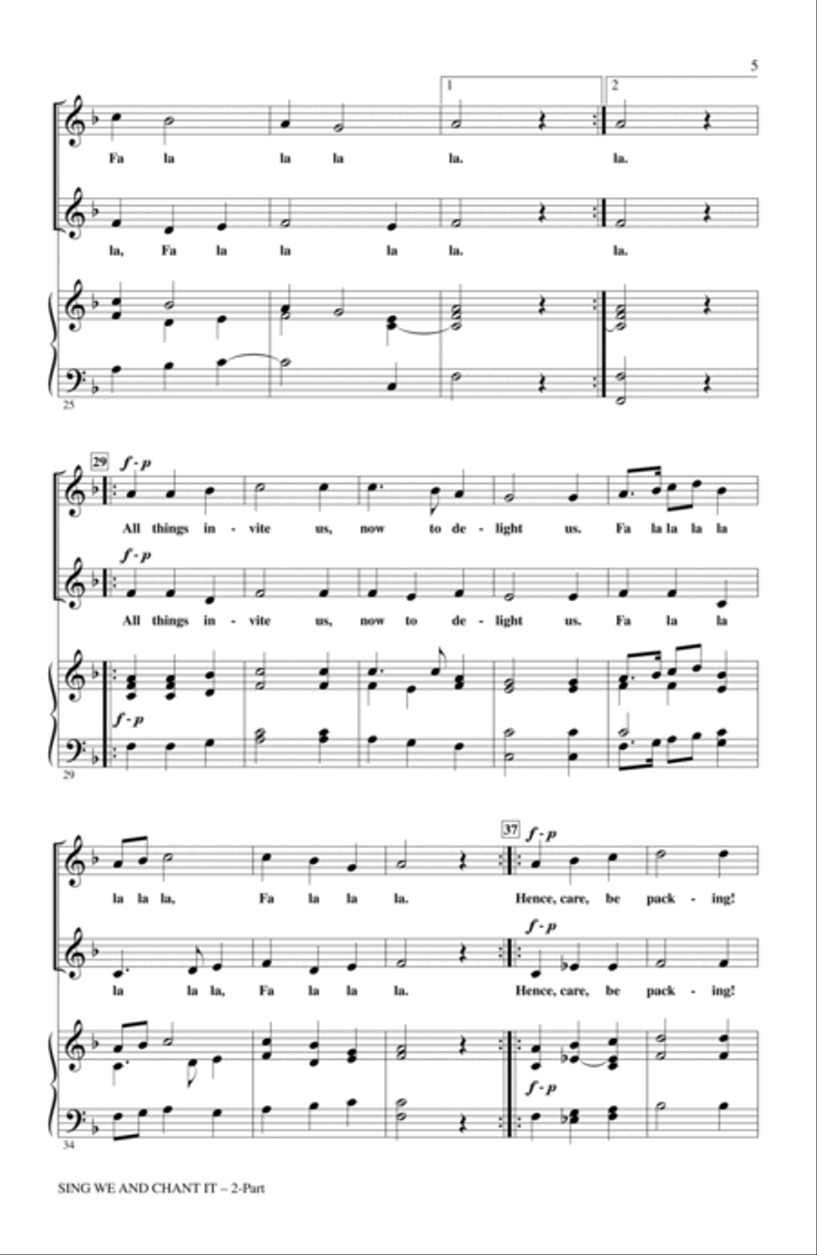 Sing We And Chant It 2-Part scores gallery preview page 3