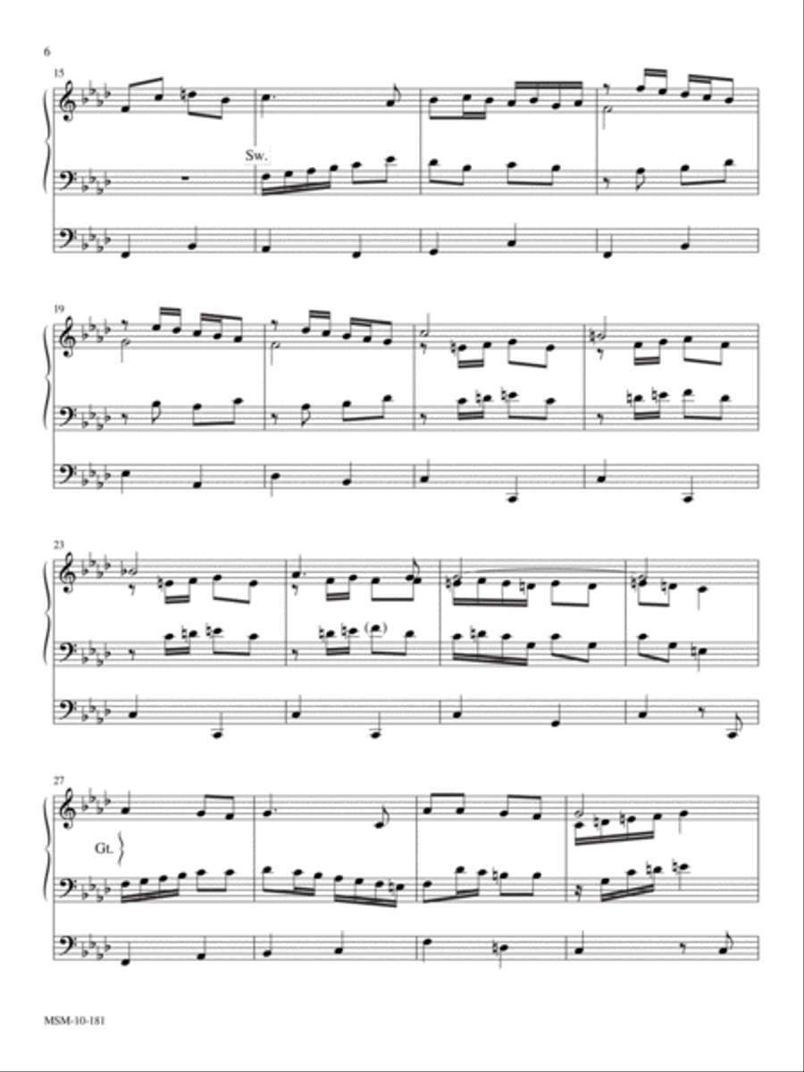 Theme and Variations on Noël Nouvelet Organ scores gallery preview page 6
