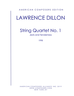 [Dillon] String Quartet No. 1: Jests and Tenderness