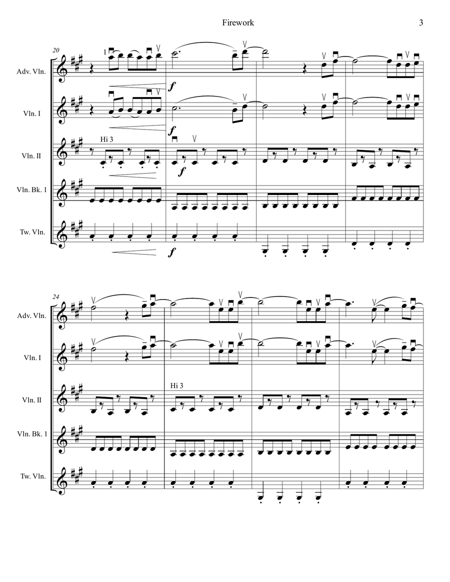 Firework Firework Small Ensemble scores gallery preview page 5