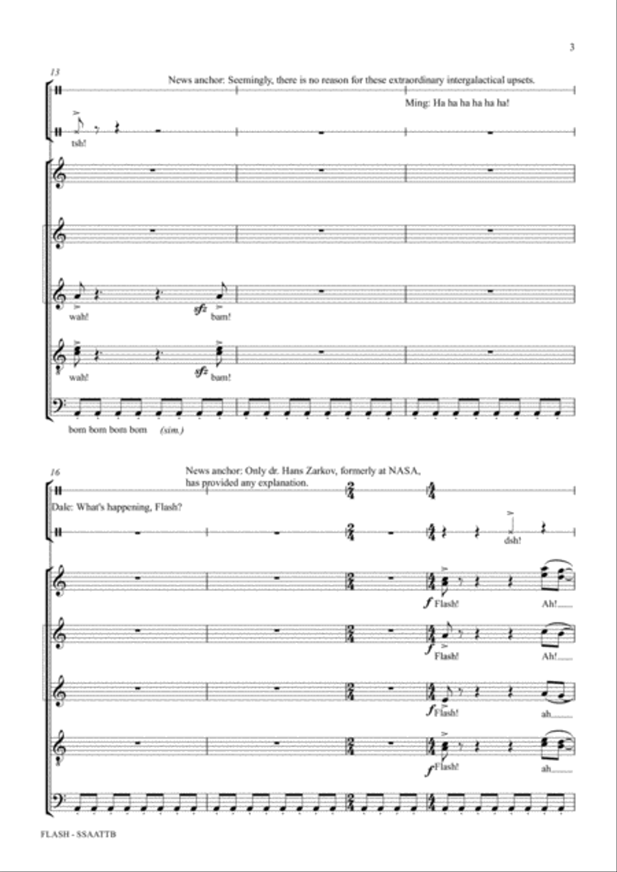 Flash's Theme 4-Part scores gallery preview page 3