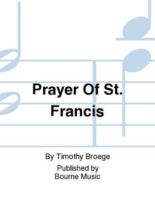 Prayer Of St. Francis