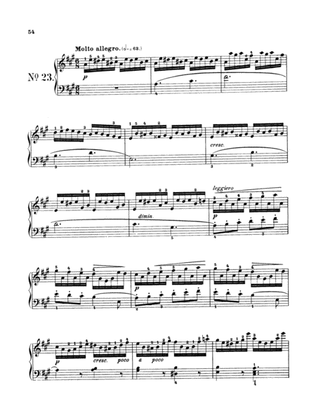 Czerny: School of Velocity, Op. 299 No. 23
