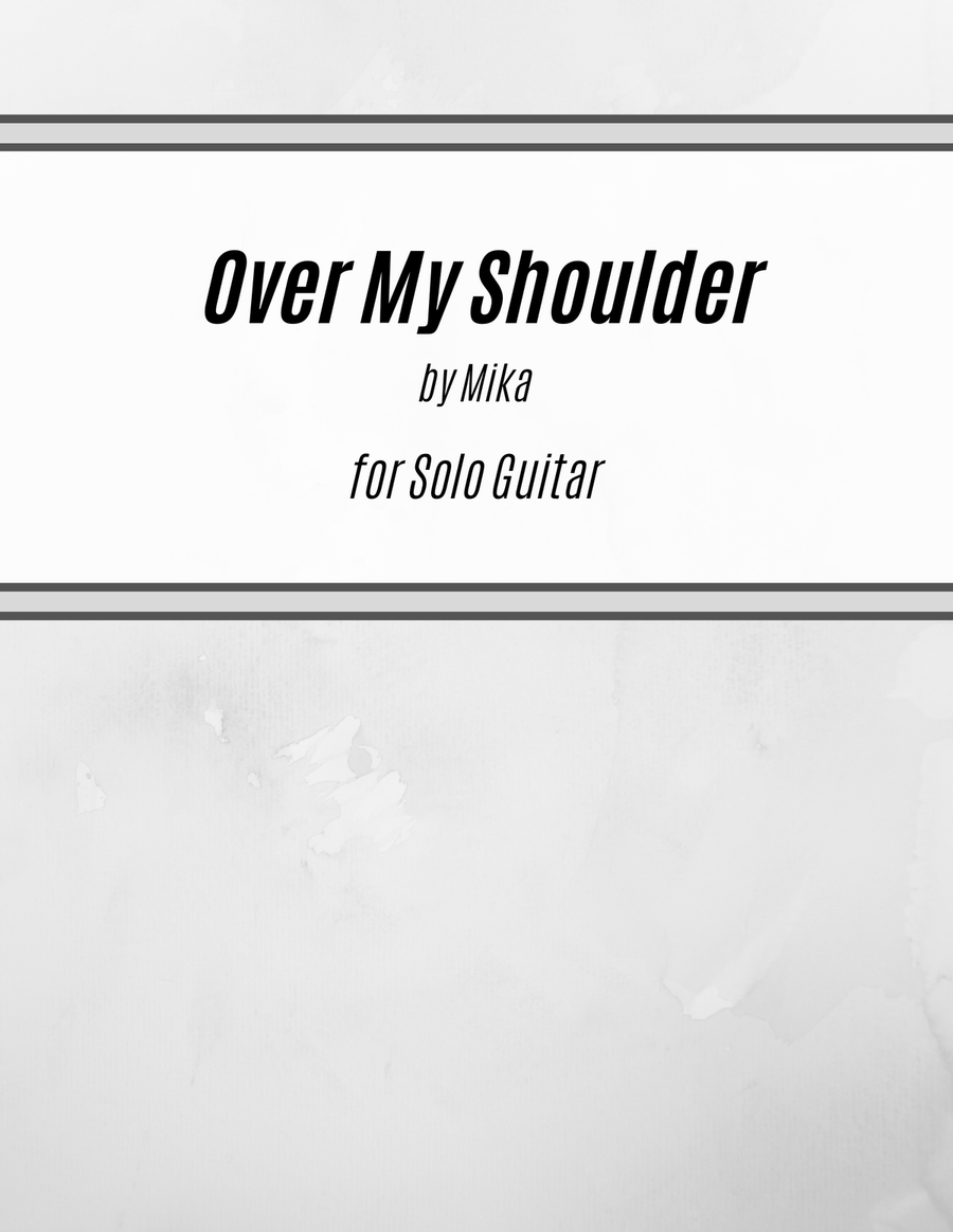 Over My Shoulder Over My Shoulder Acoustic Guitar scores gallery preview page 1