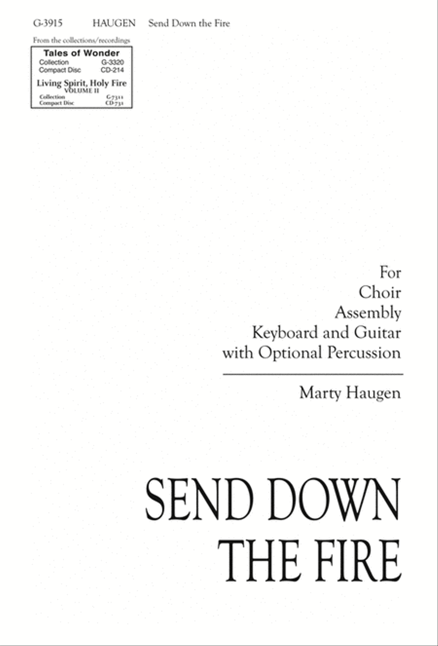 Send Down the Fire 4-Part scores gallery preview page 1