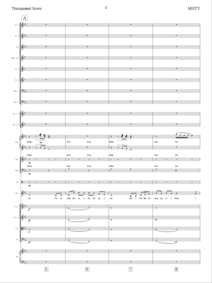 Misty Misty Full Orchestra scores gallery preview page 2
