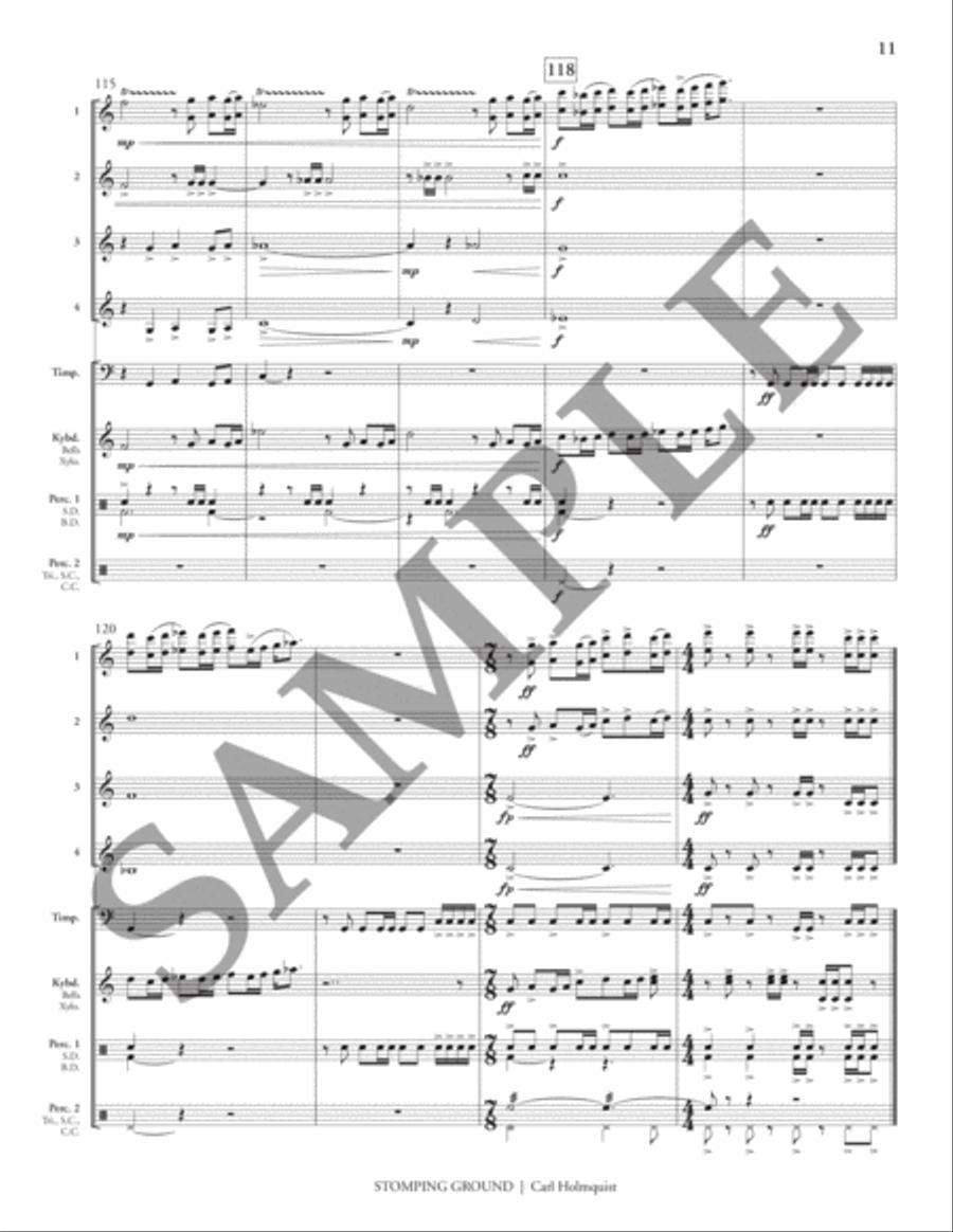 Stomping Ground (transposed score) Flexible/Adaptable scores gallery preview page 16
