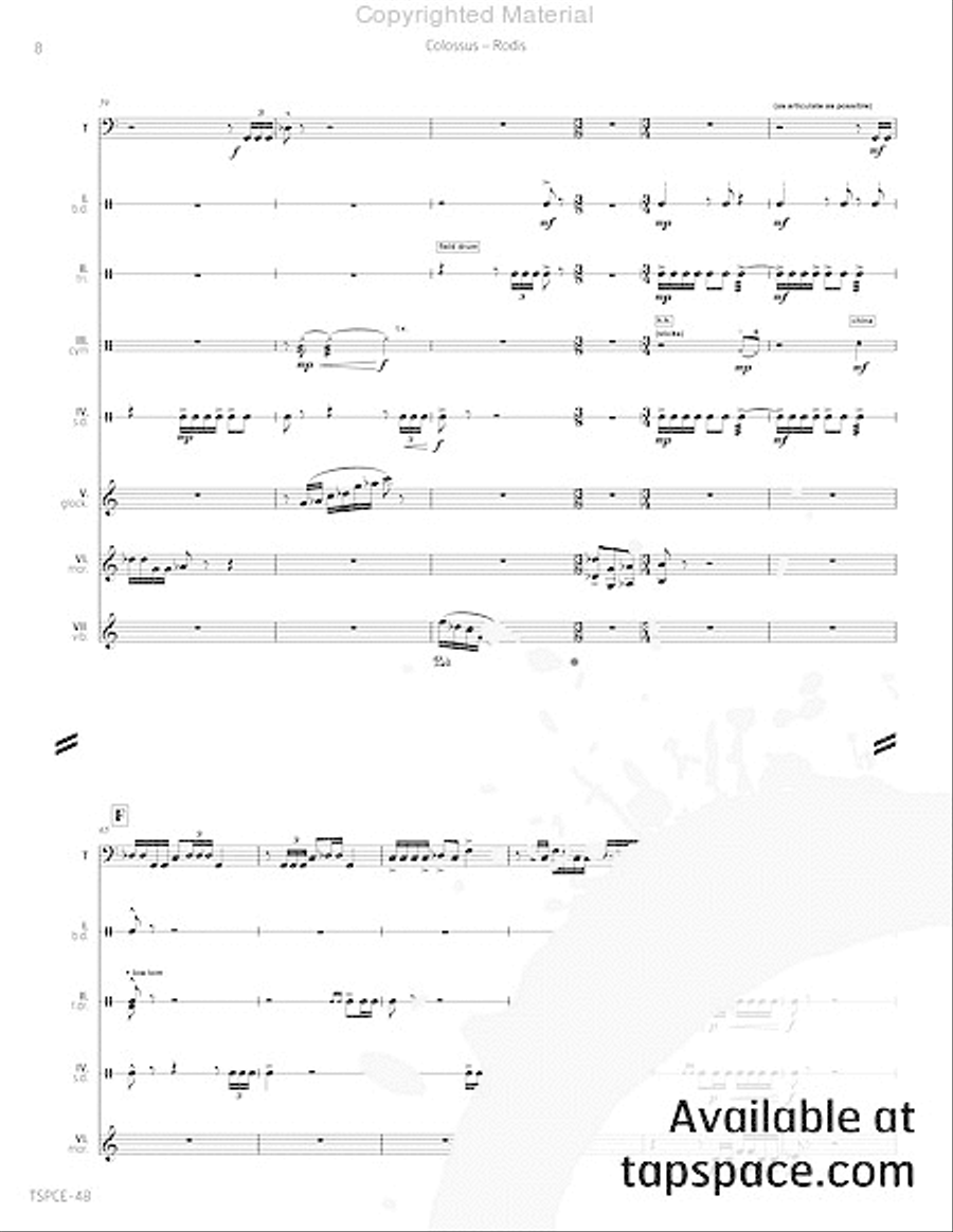 Colossus Percussion Ensemble scores gallery preview page 13