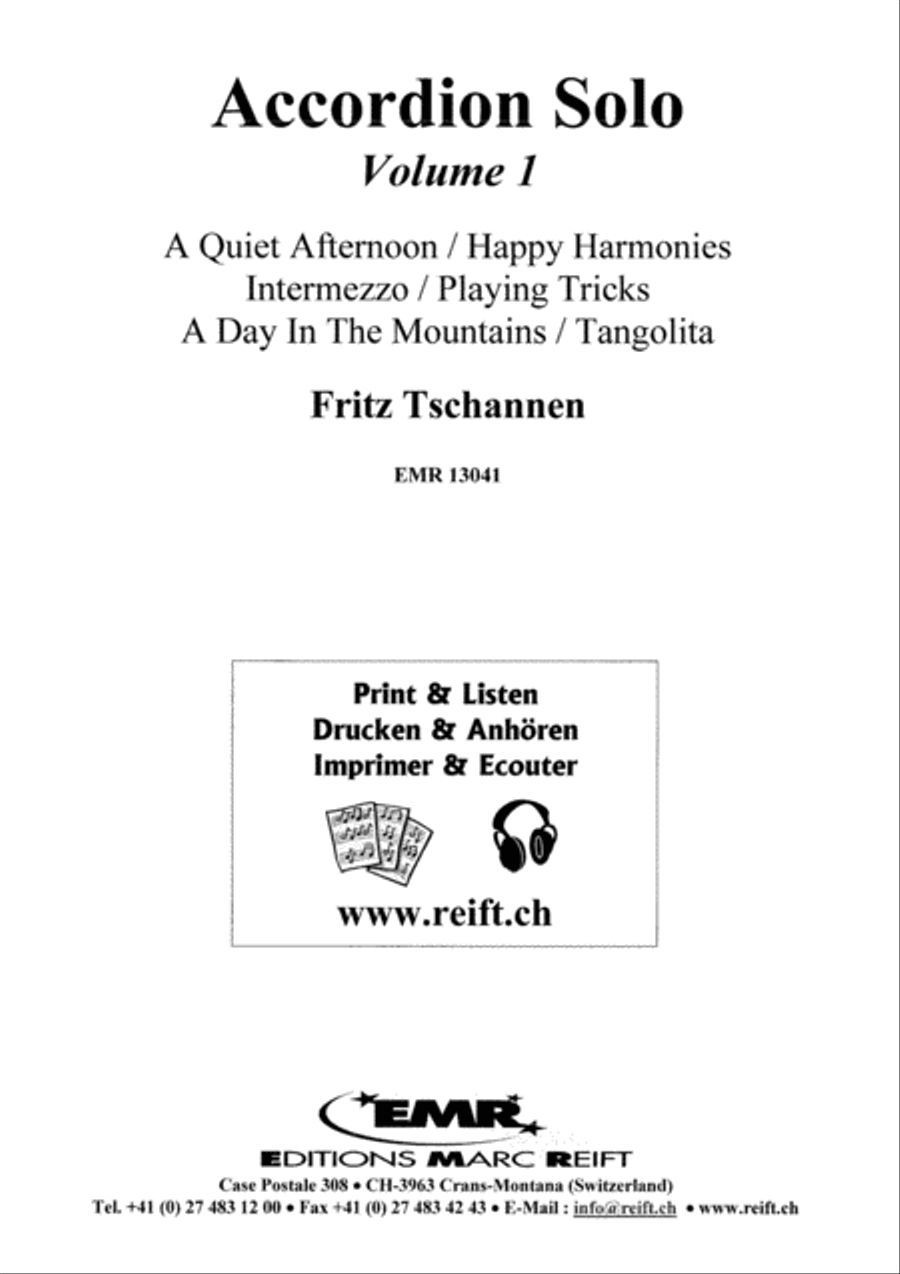 Accordion Solo Volume 1 Accordion scores gallery preview page 2