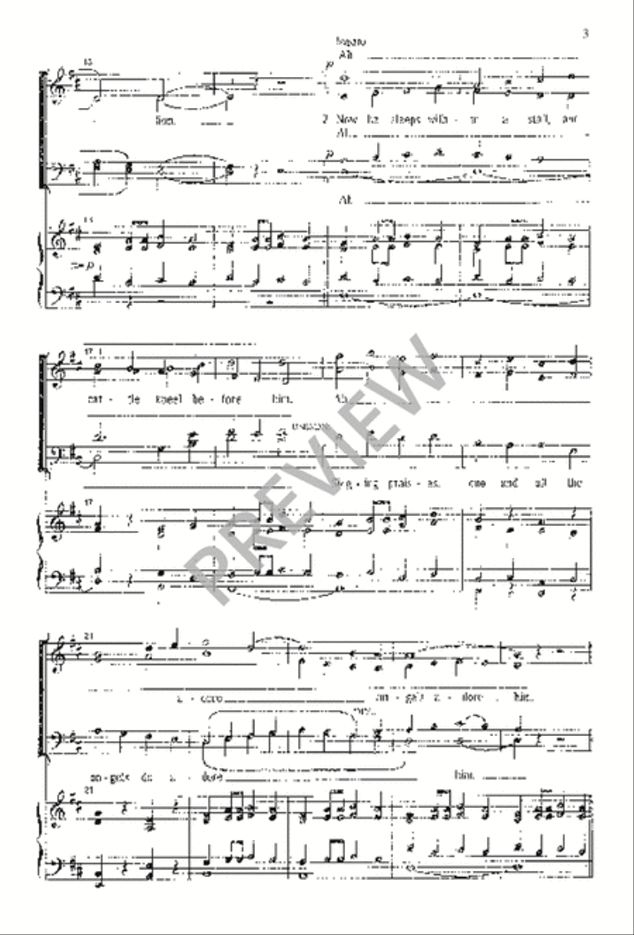 Unto Us Is Born a Child 4-Part scores gallery preview page 4
