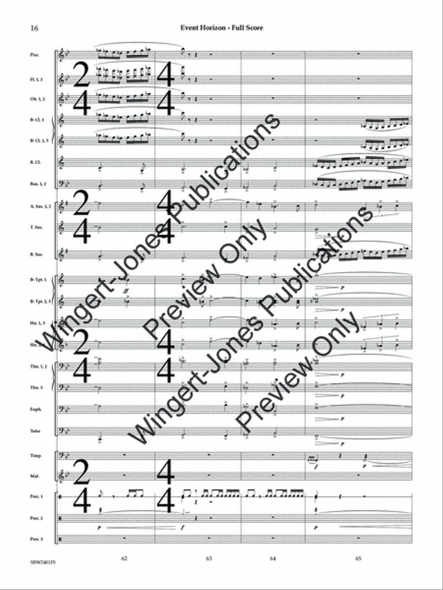 Event Horizon (Score) Event Horizon (Score) Concert Band scores gallery preview page 17