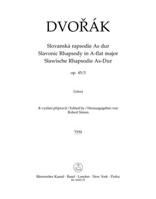 Slavonic Rhapsody in A flat major, op. 45/3