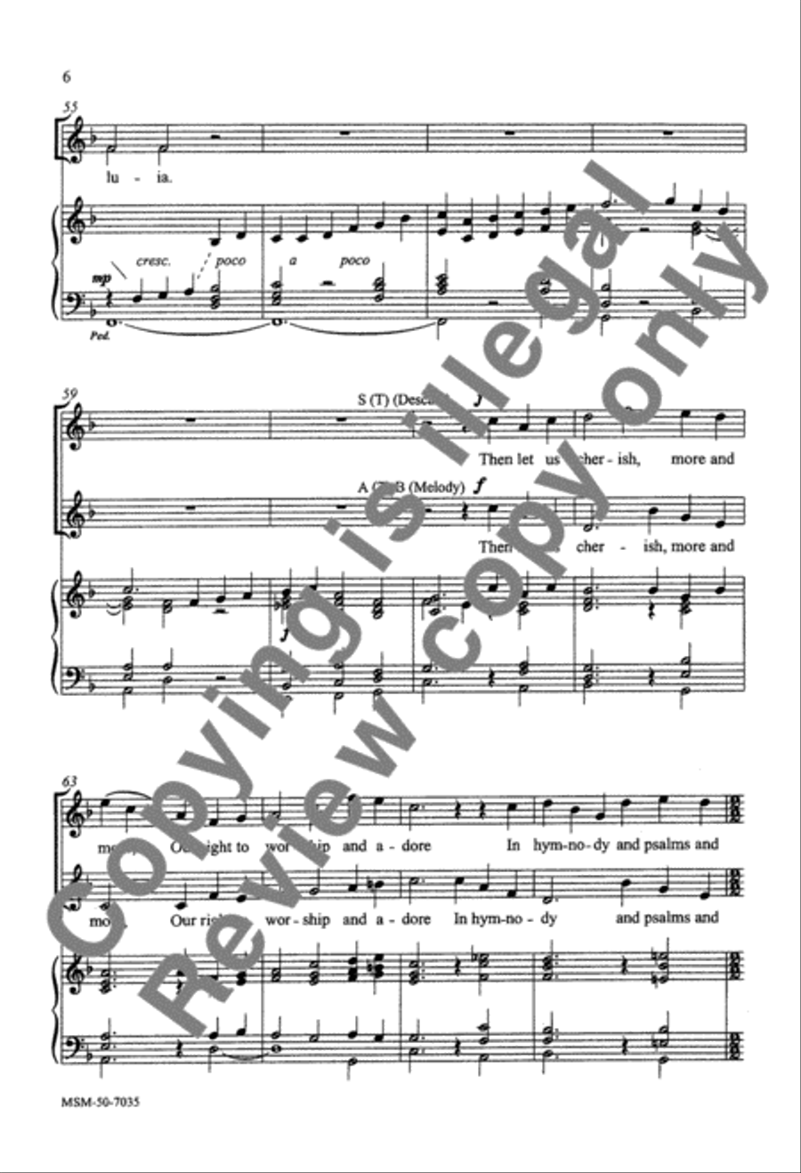 Songs of Sovereign Grace 4-Part scores gallery preview page 6