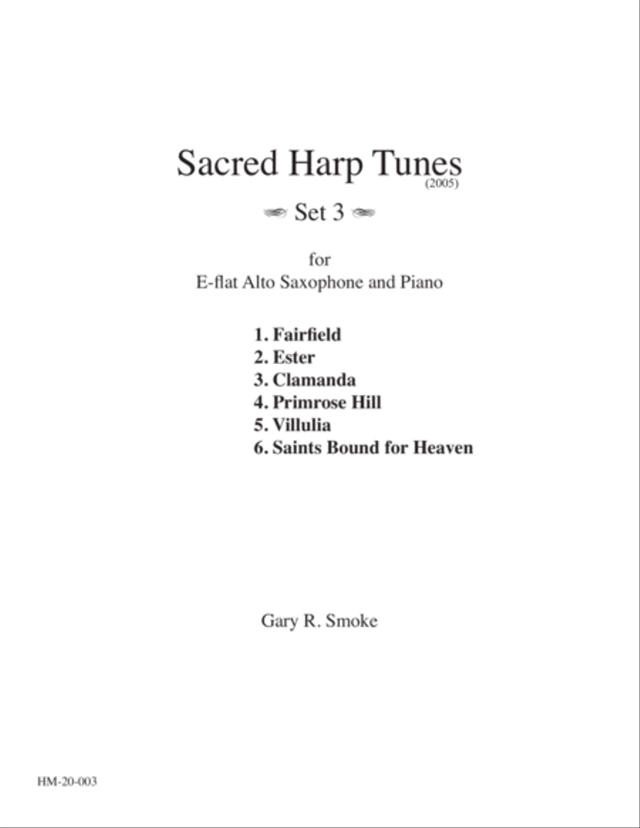 Sacred Harp Tunes - Set 3 Alto Saxophone scores gallery preview page 3