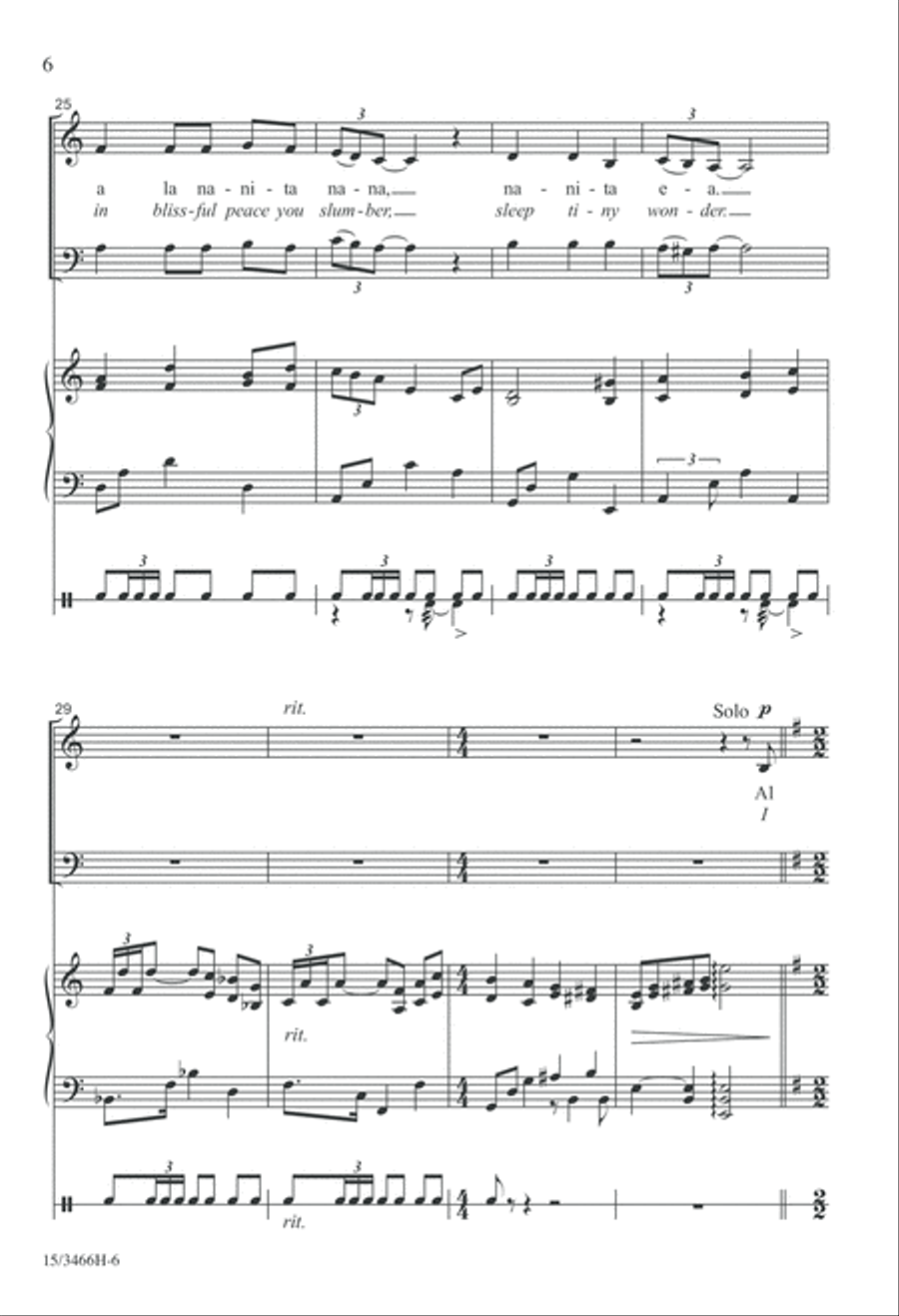 Tres Villancicos Españoles 4-Part scores gallery preview page 6