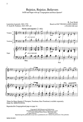 Rejoice, Rejoice, Believers (Downloadable Choral Score)