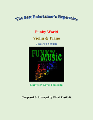 Book cover for "Funky World" for Violin and Piano-Video